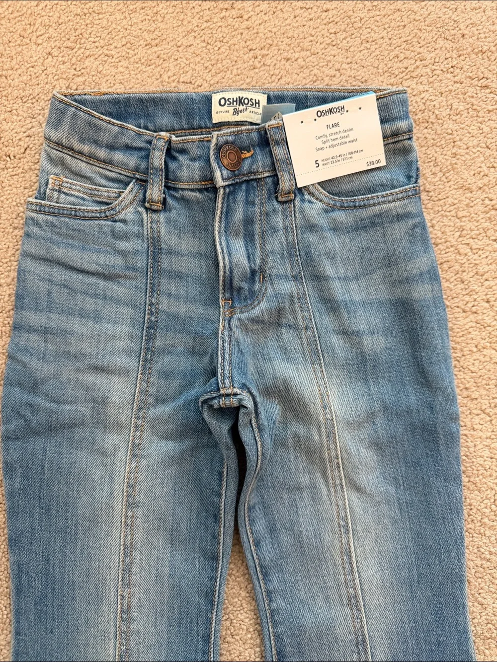 OshKosh B'gosh Medium Blue Girls' Bootcut Flare Jeans